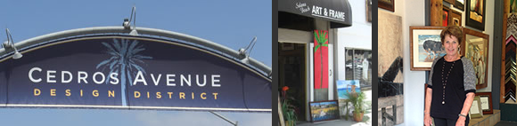 Cedros Avenue Design District, Solana Beach Art & Frame, Carol Temple